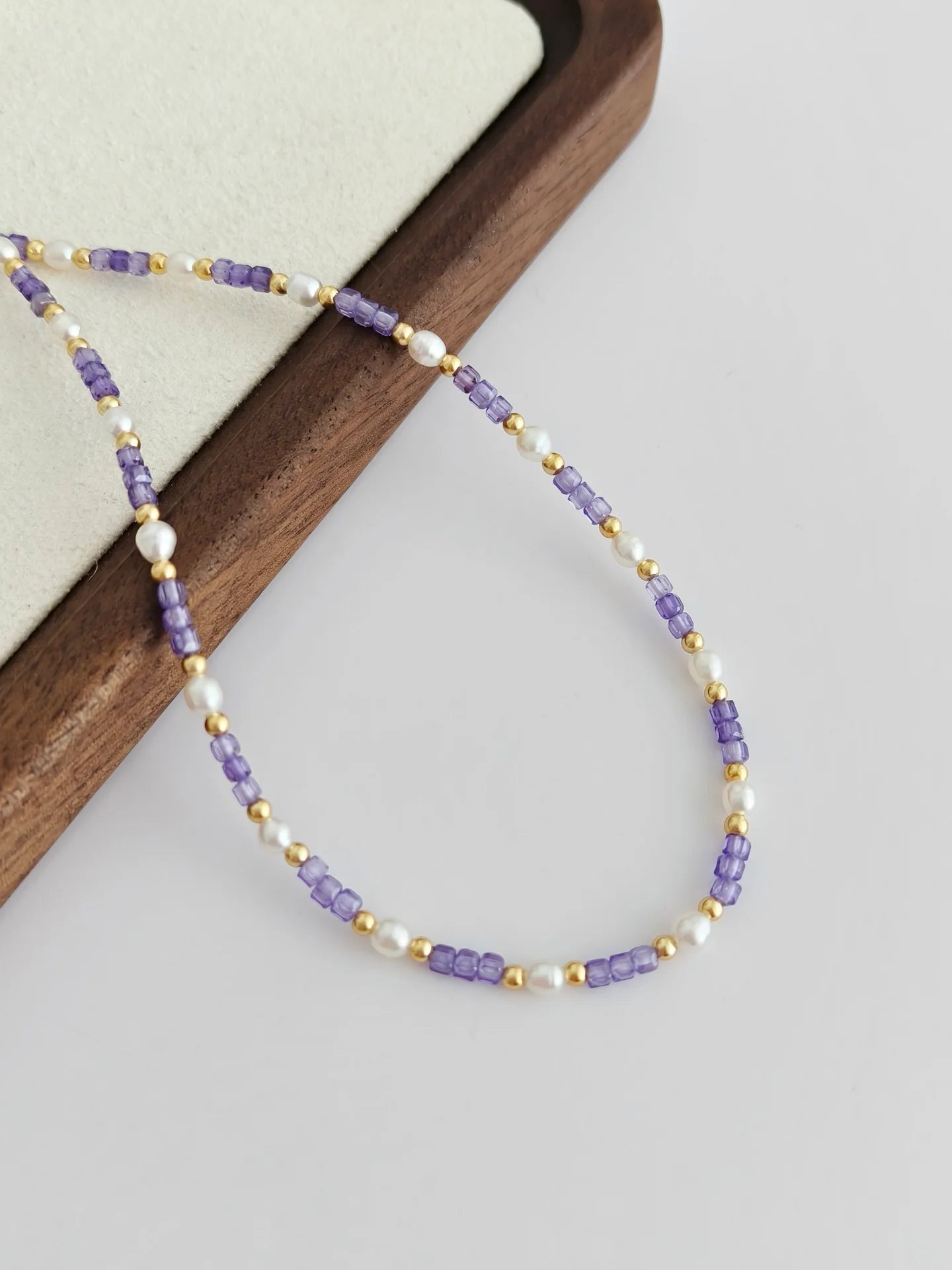 Spiritual Wellness — Pearl Zircon Necklace