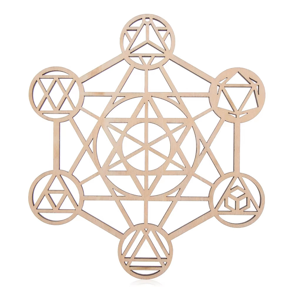 Spiritual Wellness Wooden “Flower of Life” Coasters / Wall Art