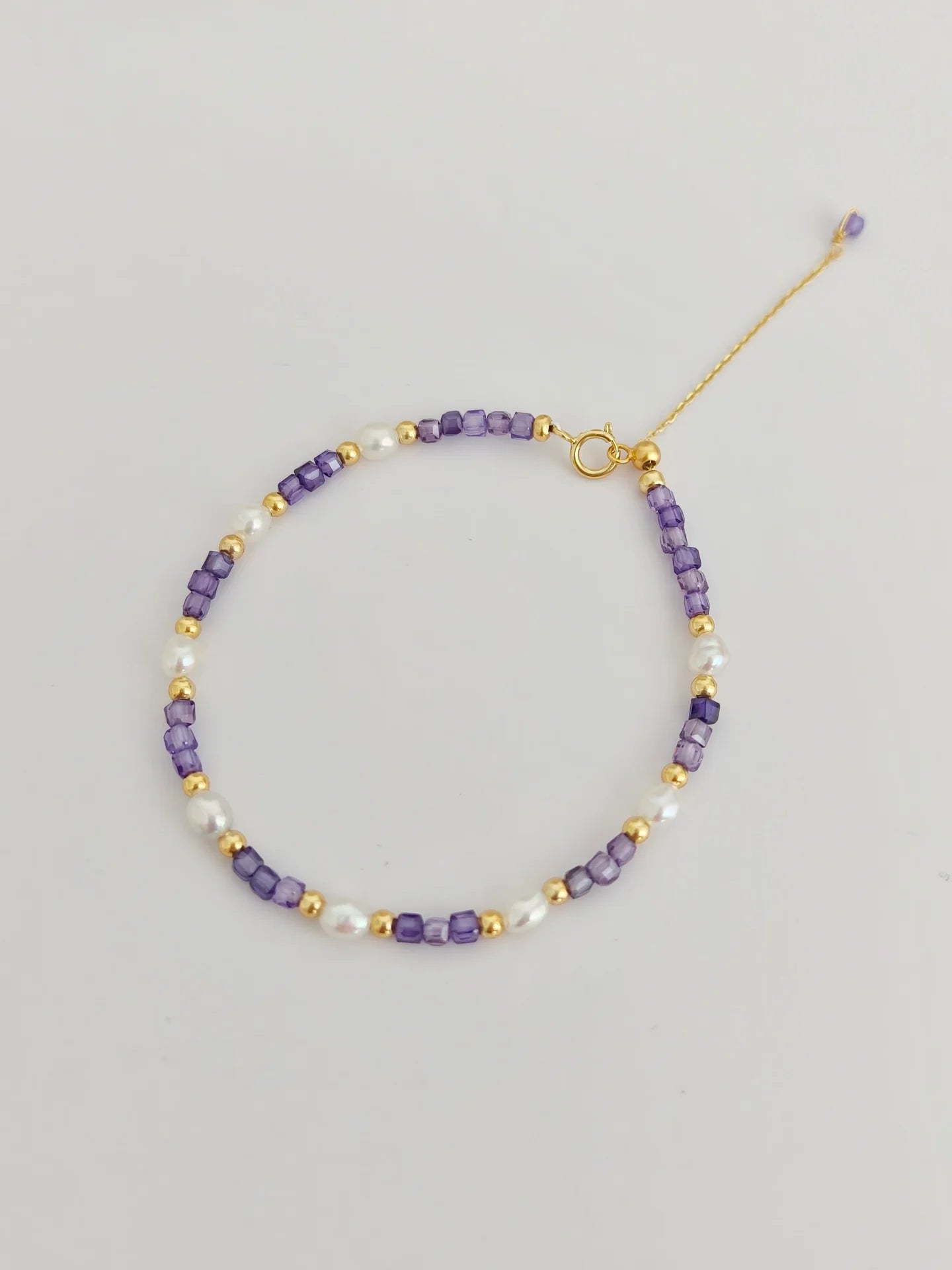 Spiritual Wellness — Natural Pearl Zircon Bracelet