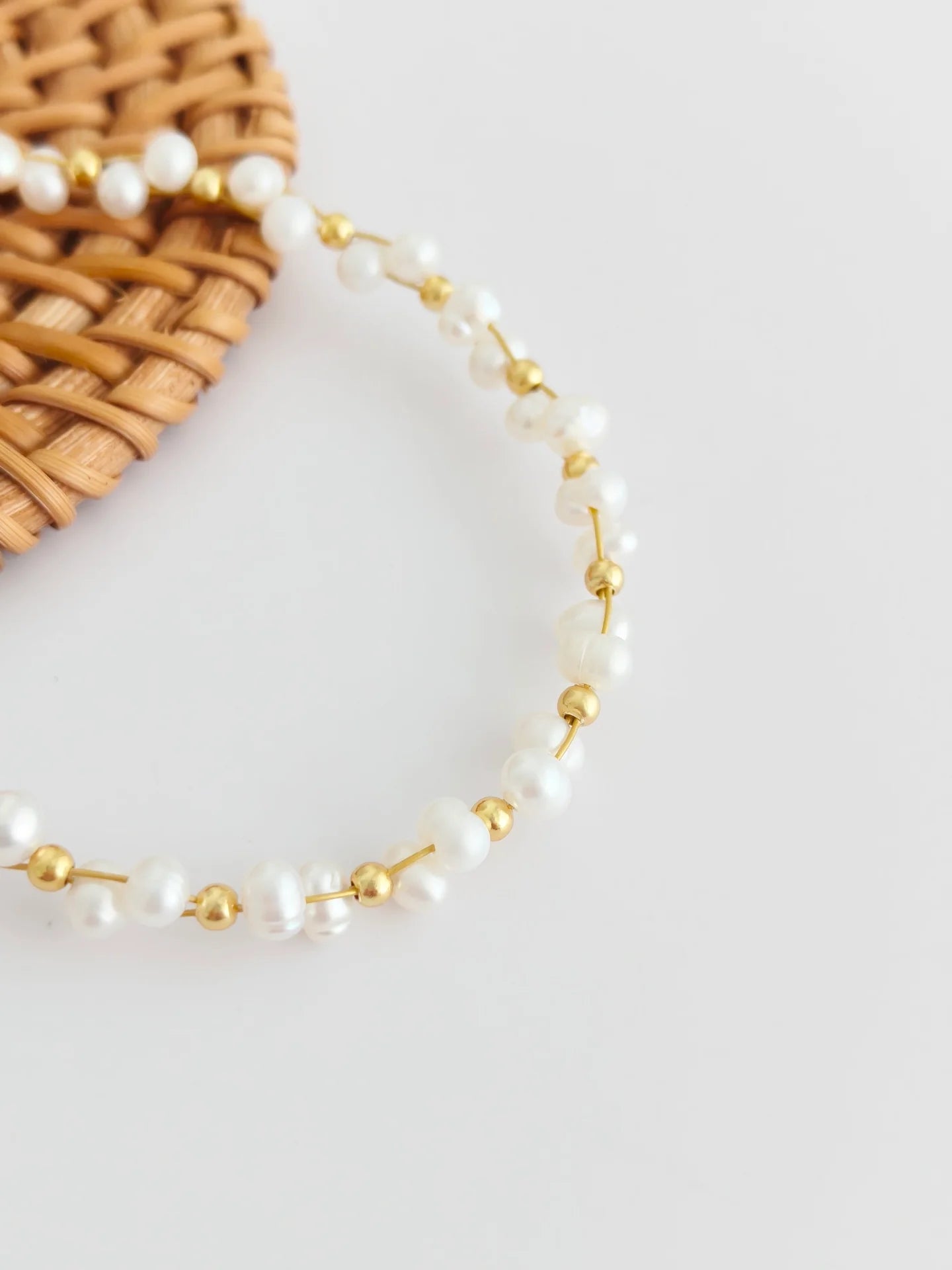 Spiritual Wellness — Baby’s Breath Pearl Bracelet