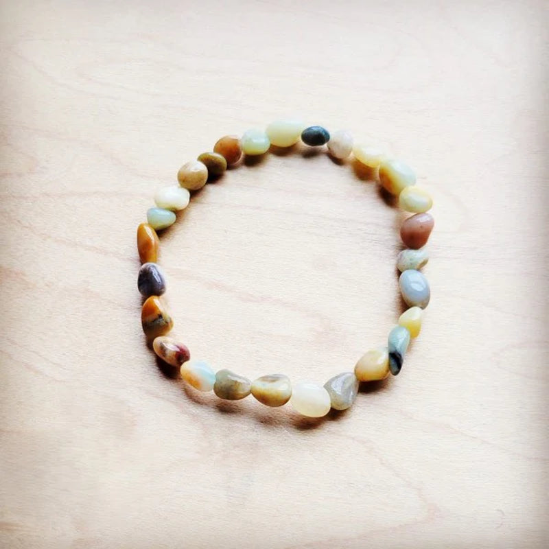 Spiritual Wellness — Amazonite Beaded Stretch Bracelet