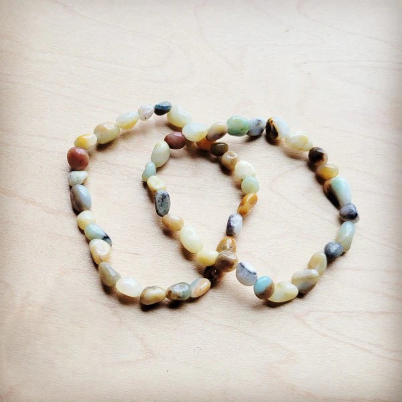 Spiritual Wellness — Amazonite Beaded Stretch Bracelet