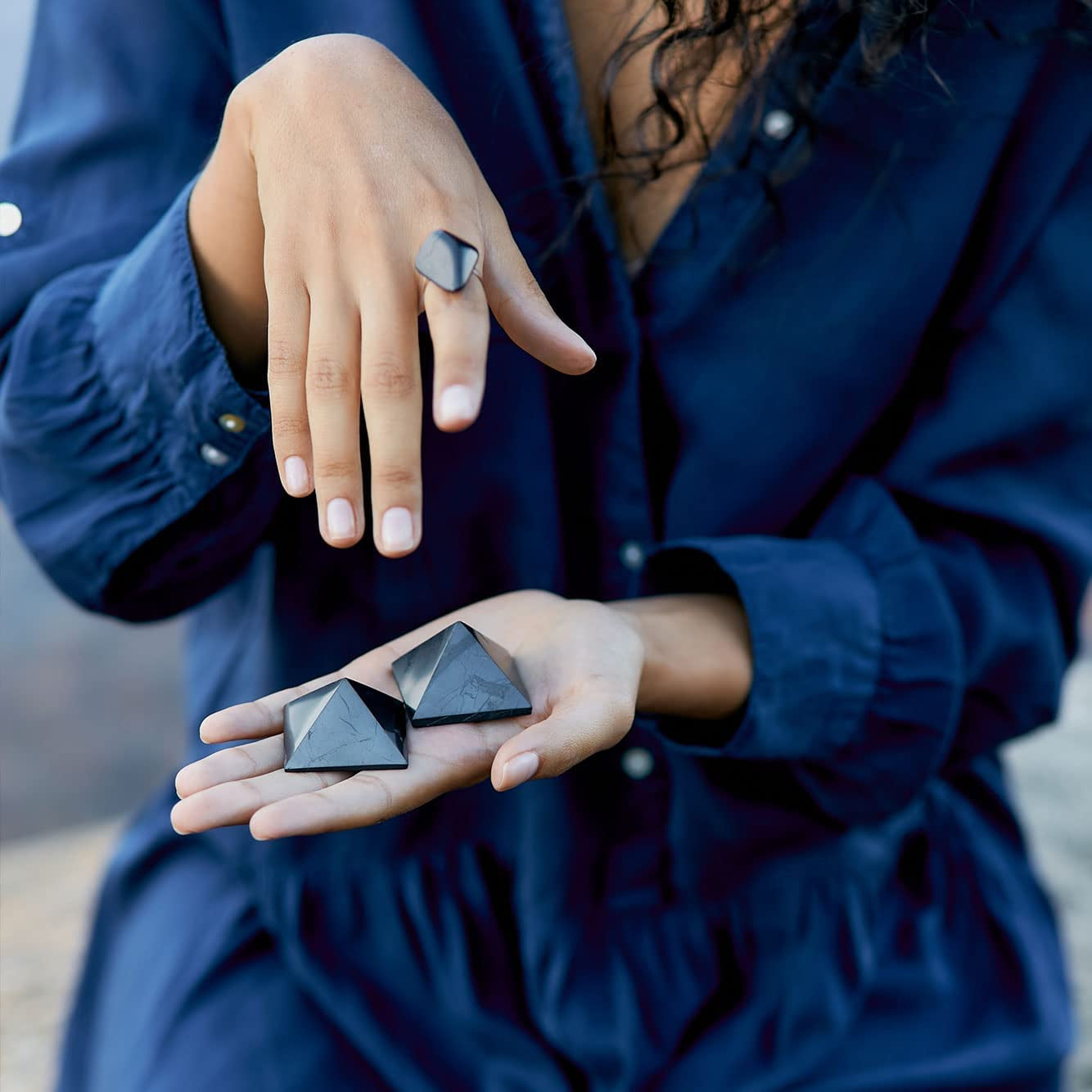 Shungite Pyramid Negative Energy Blocker