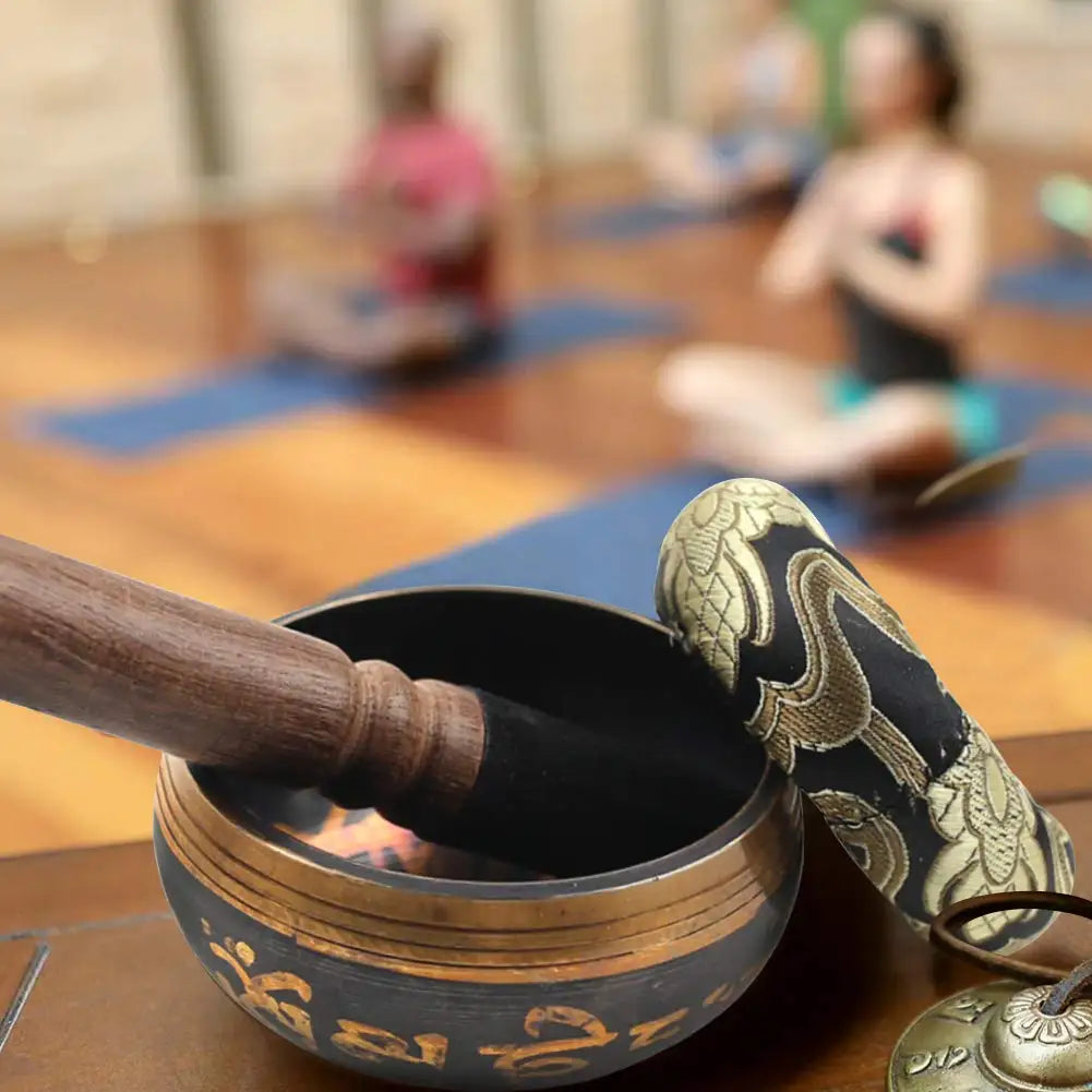 Spiritual Wellness: Lotus Singing Bowl Set with Mallet & Cushion