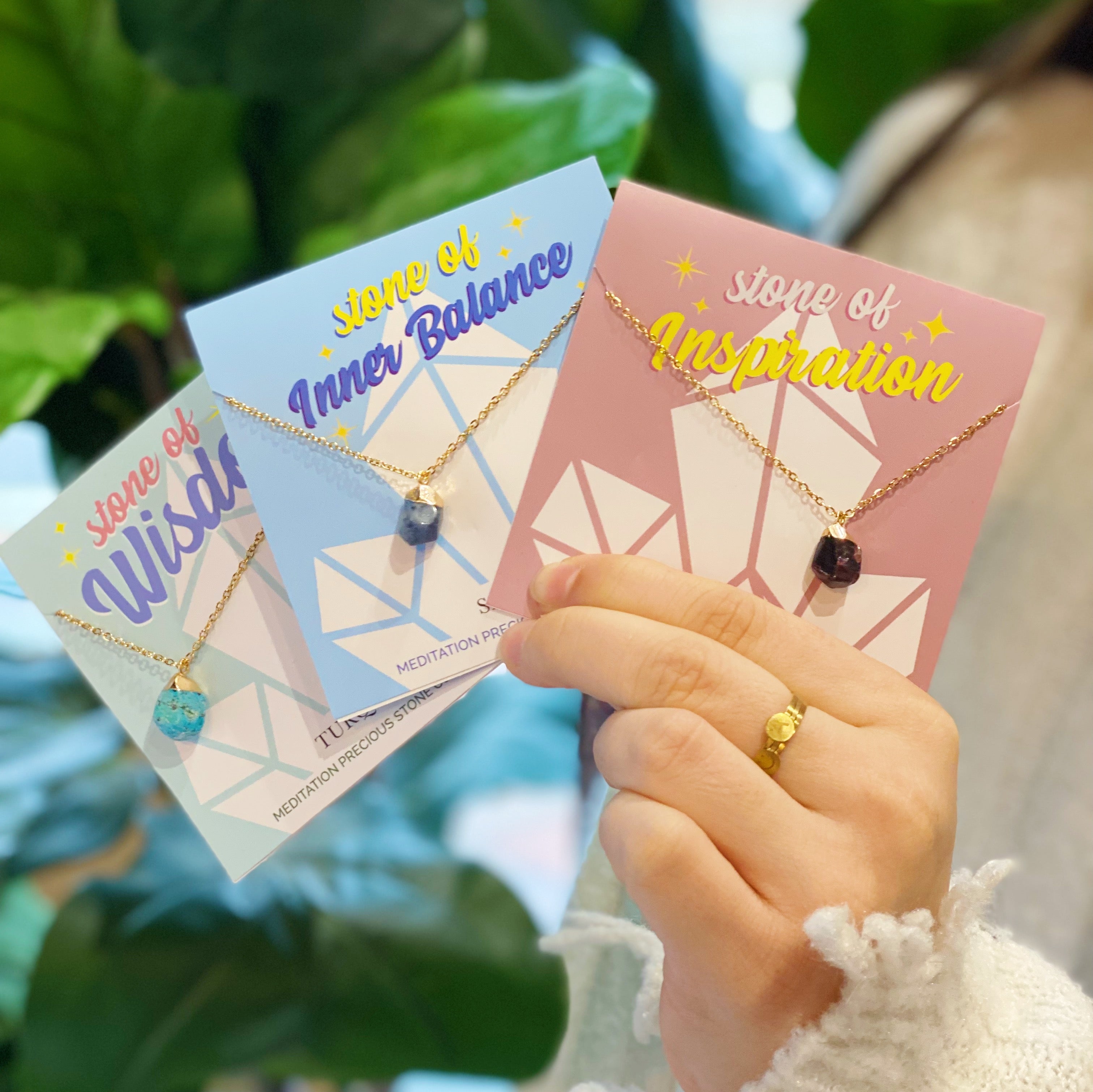 Spiritual Wellness — Meditation Semi-Precious Stone Pendant
