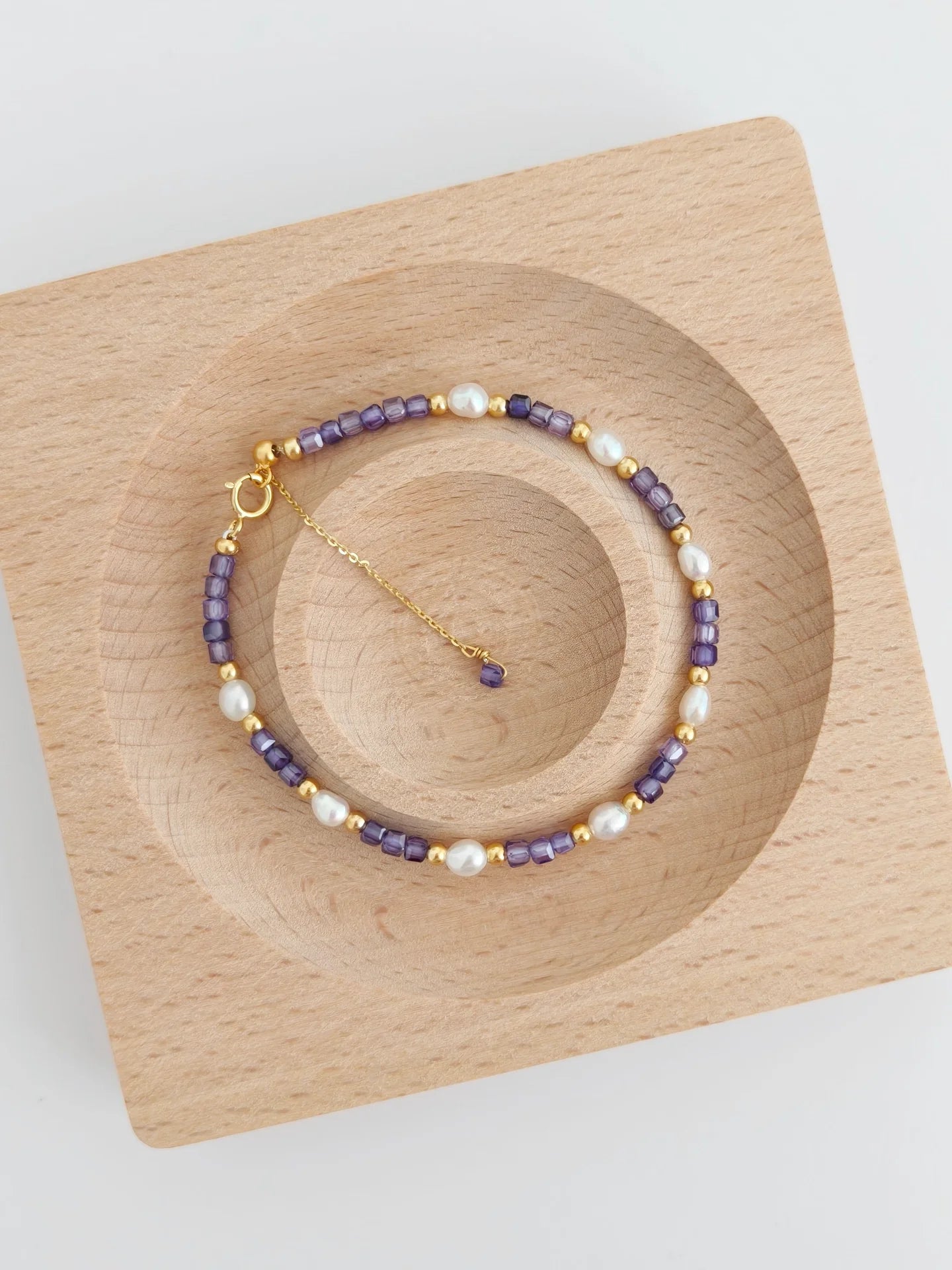 Spiritual Wellness — Natural Pearl Zircon Bracelet