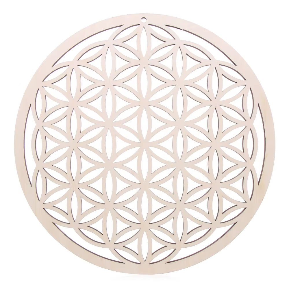 Spiritual Wellness Wooden “Flower of Life” Coasters / Wall Art