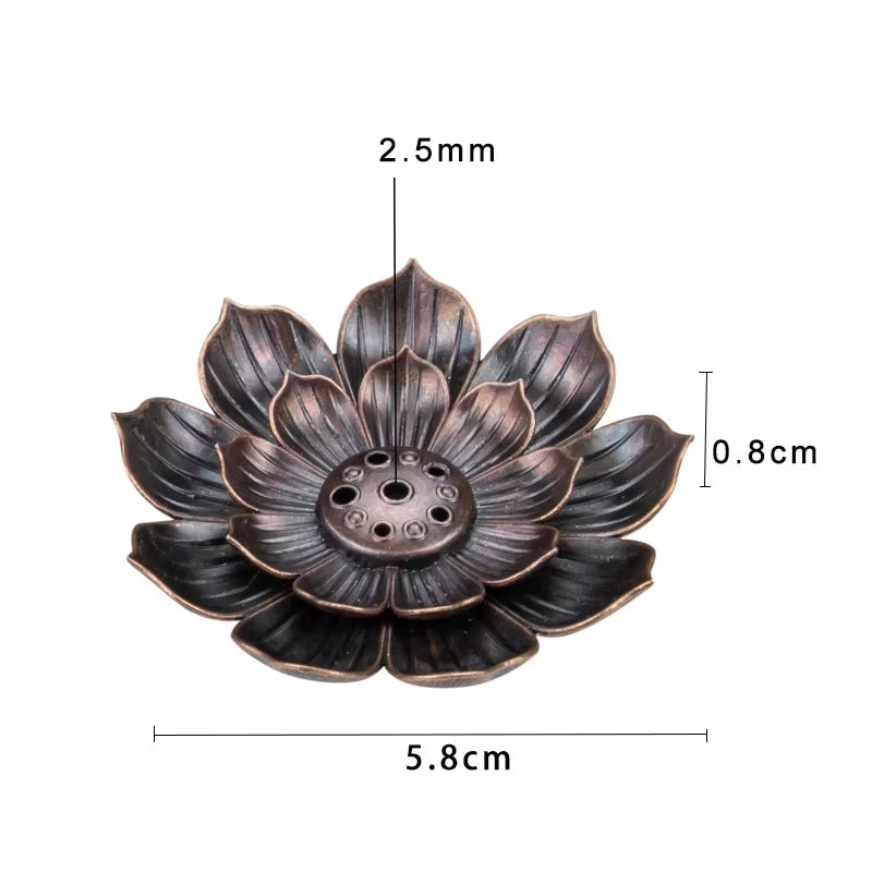 Spiritual Wellness Lotus Incense Stick Plate