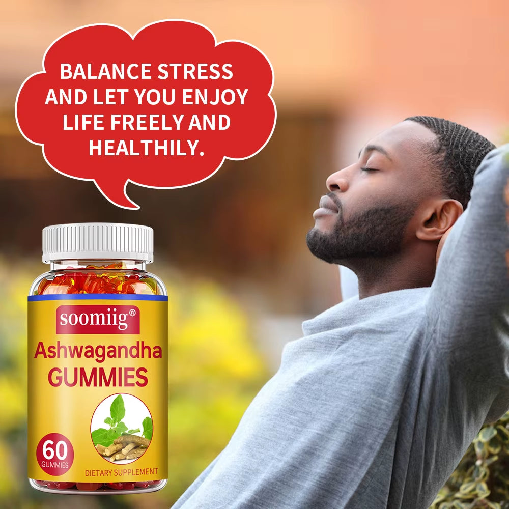 Ashwagandha Gummies - Stress Relief, Energy & Mood Support, Immune Health, Sleep Support