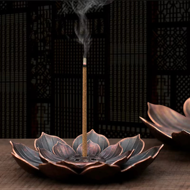 Spiritual Wellness Lotus Incense Stick Plate