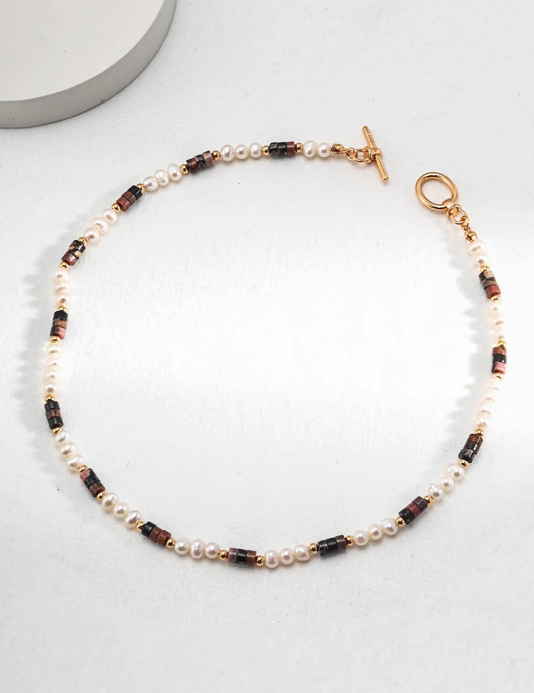 Spiritual Wellness — Tiger Eye Stone Pearl Necklace