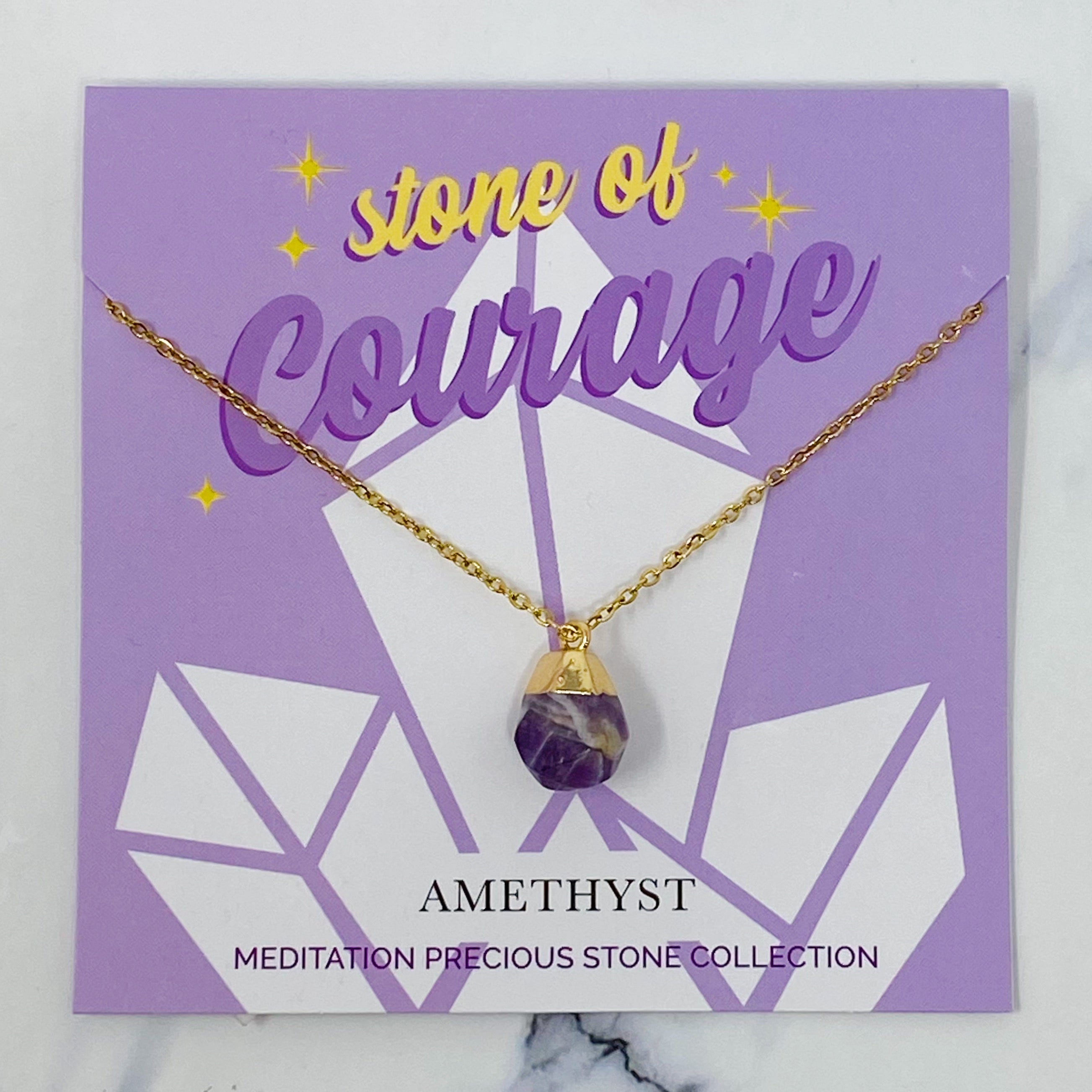 Spiritual Wellness — Meditation Semi-Precious Stone Pendant