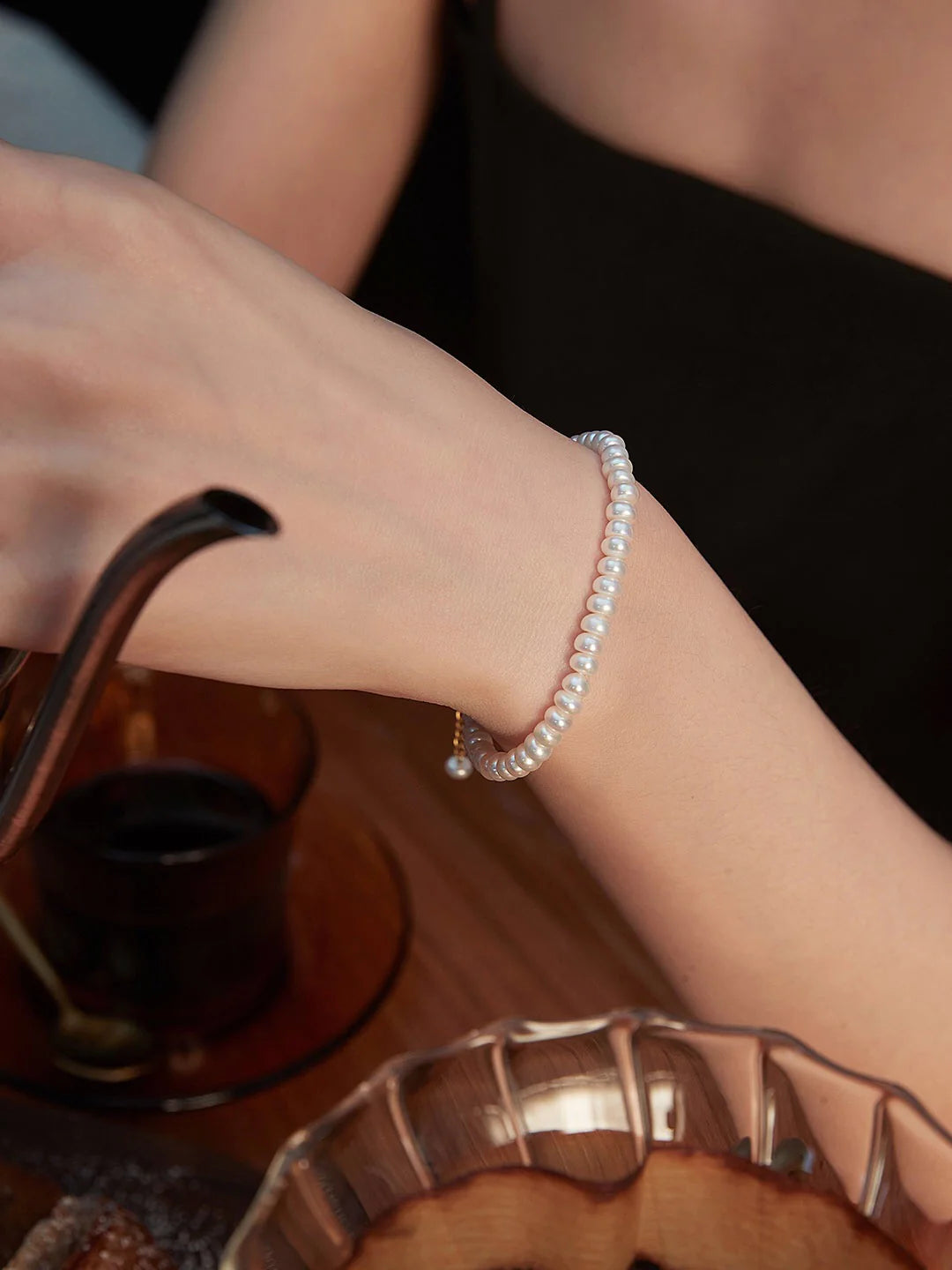 Spiritual Wellness Classic Natural Pearl Bracelet