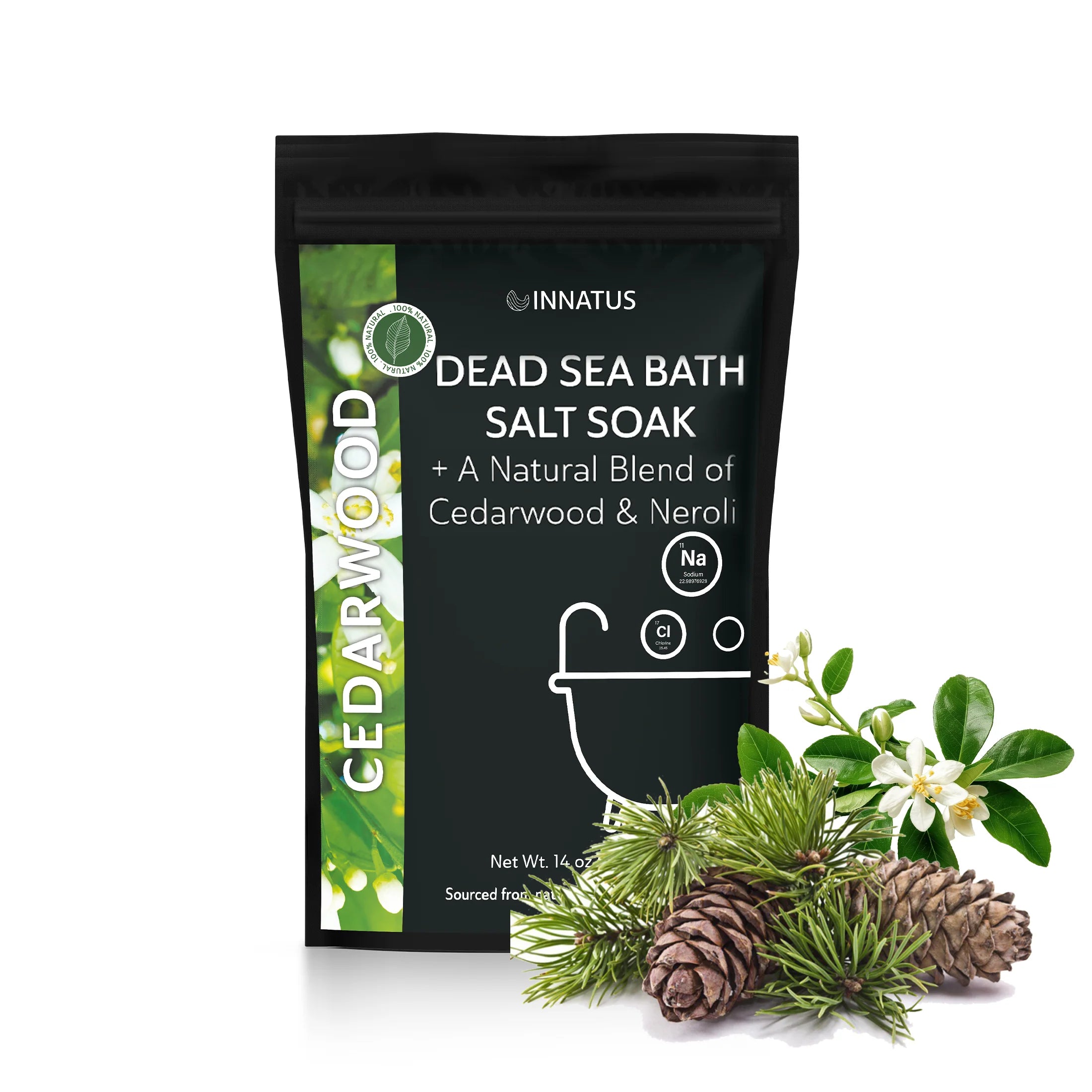 Spiritual Wellness Dead Sea Magnesium Flakes — Cedarwood & 21 Minerals