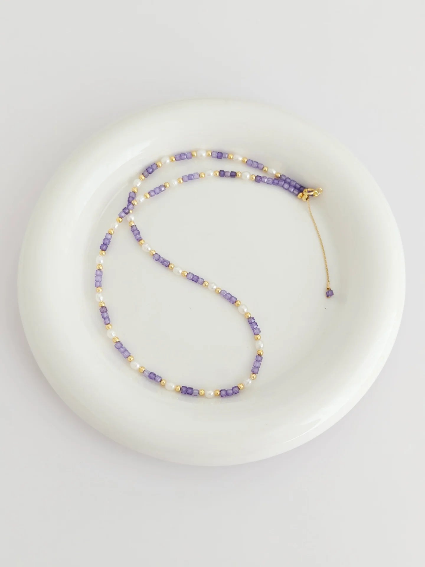 Spiritual Wellness — Pearl Zircon Necklace