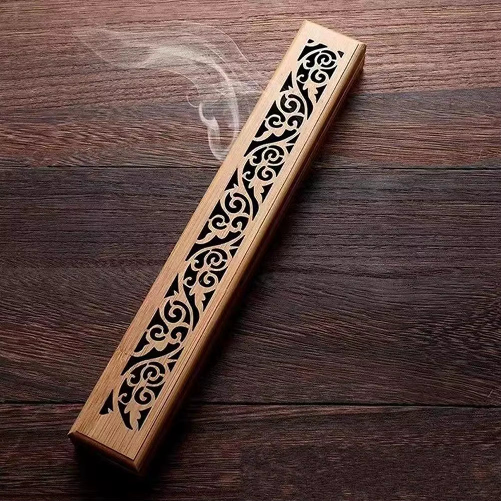 Spiritual Wellness — Natural Bamboo Board Incense Holder (Anti-Ash)