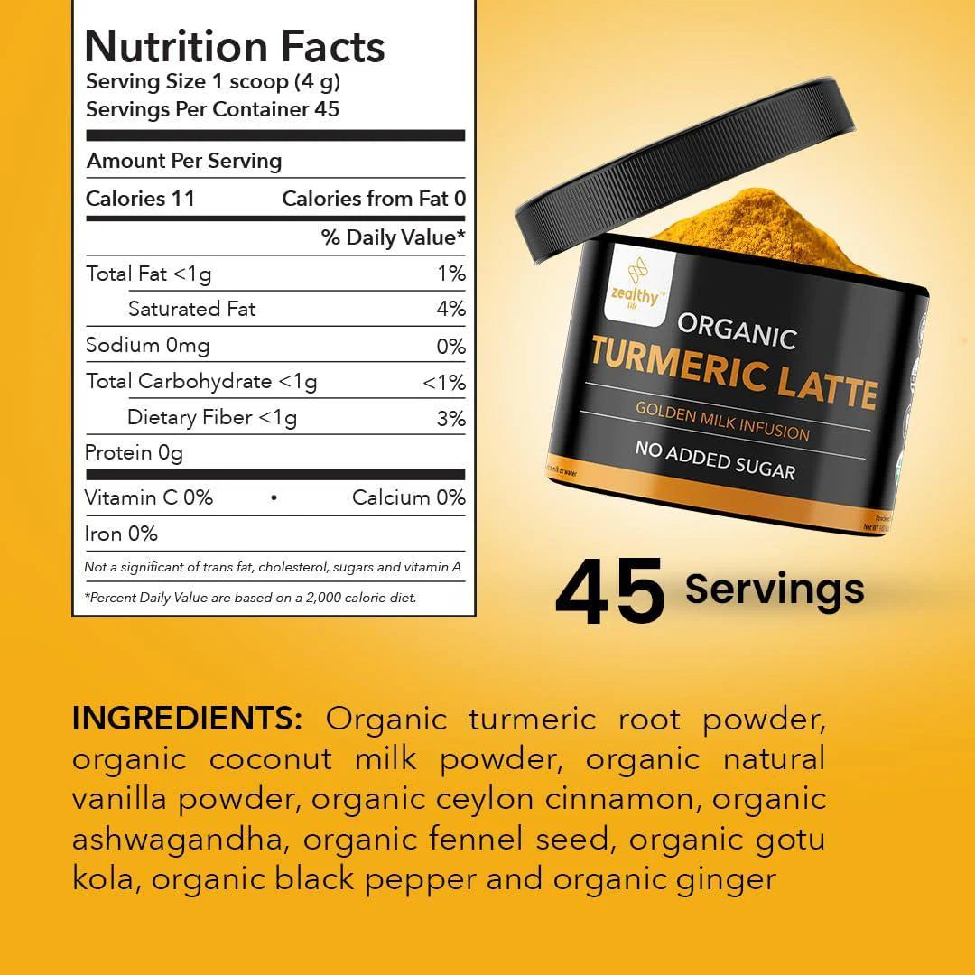  Spiritual Wellness Organic Turmeric Latte