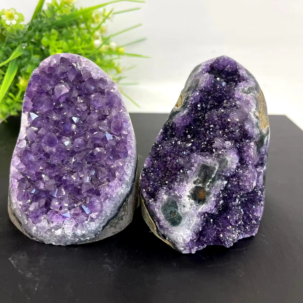 Spiritual Wellness Amethyst Cluster Geode