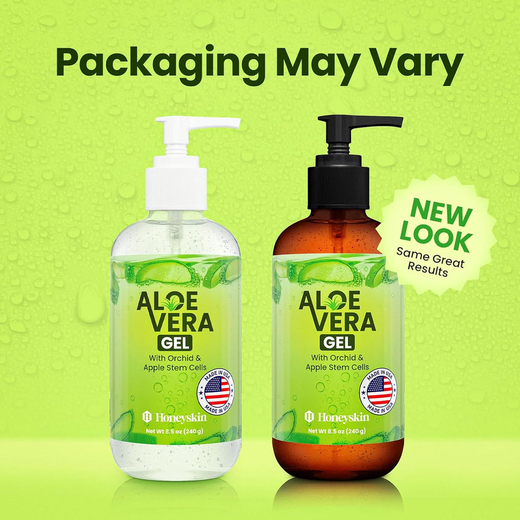 Soothing Aloe Vera Gel Made in the USA with Natural Ingredients (8 Fl Oz)