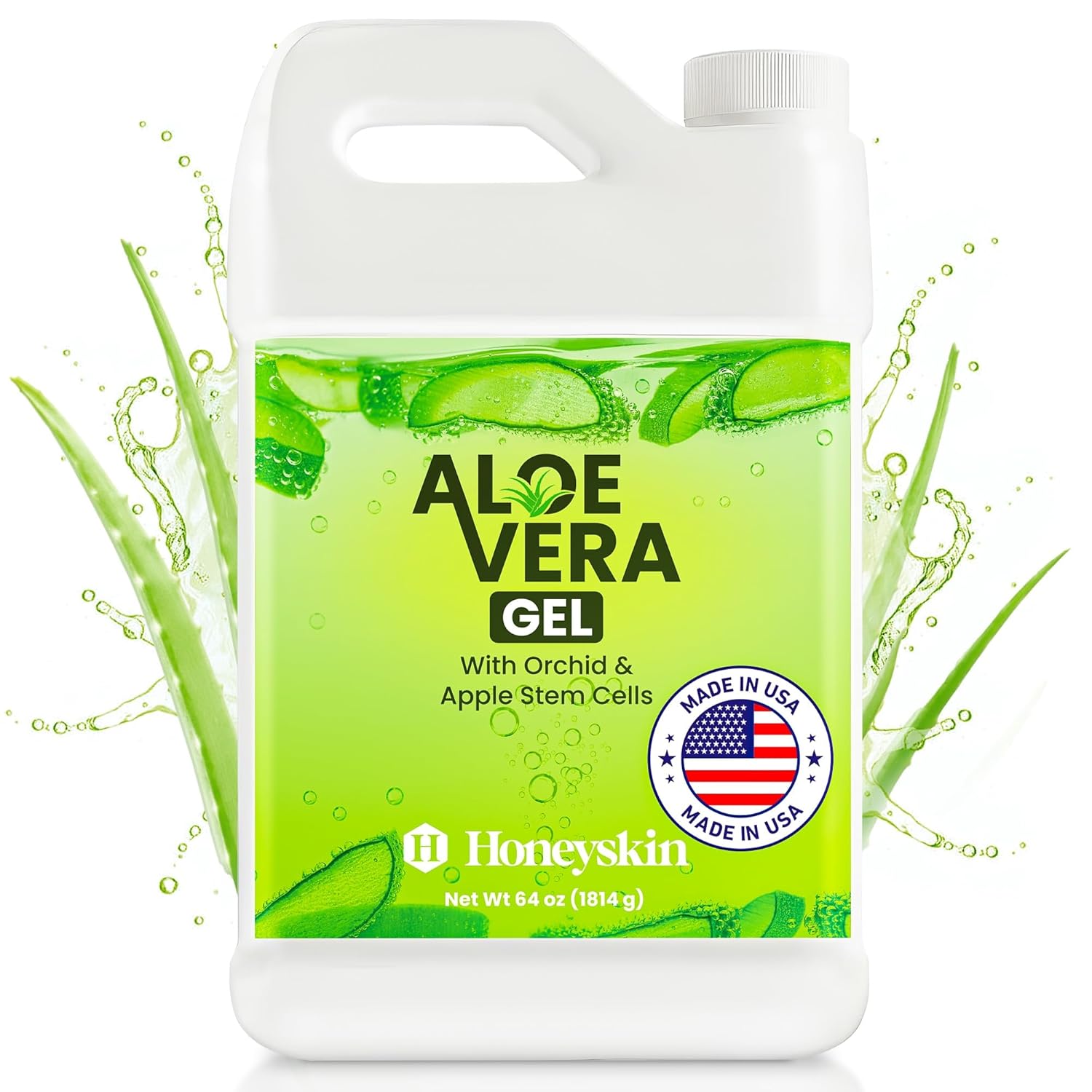 Soothing Aloe Vera Gel Made in the USA with Natural Ingredients (8 Fl Oz)