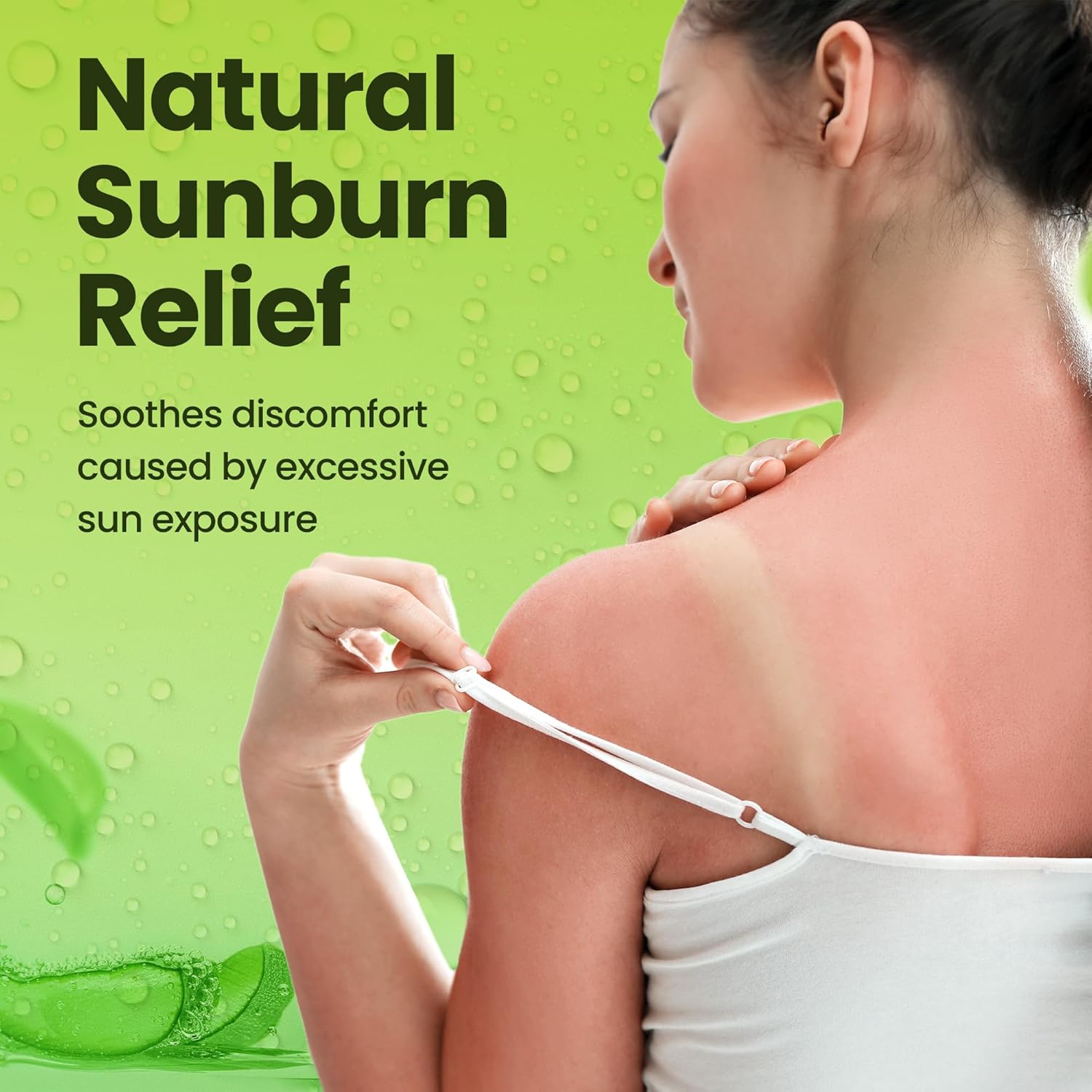 Soothing Aloe Vera Gel Made in the USA with Natural Ingredients (8 Fl Oz)