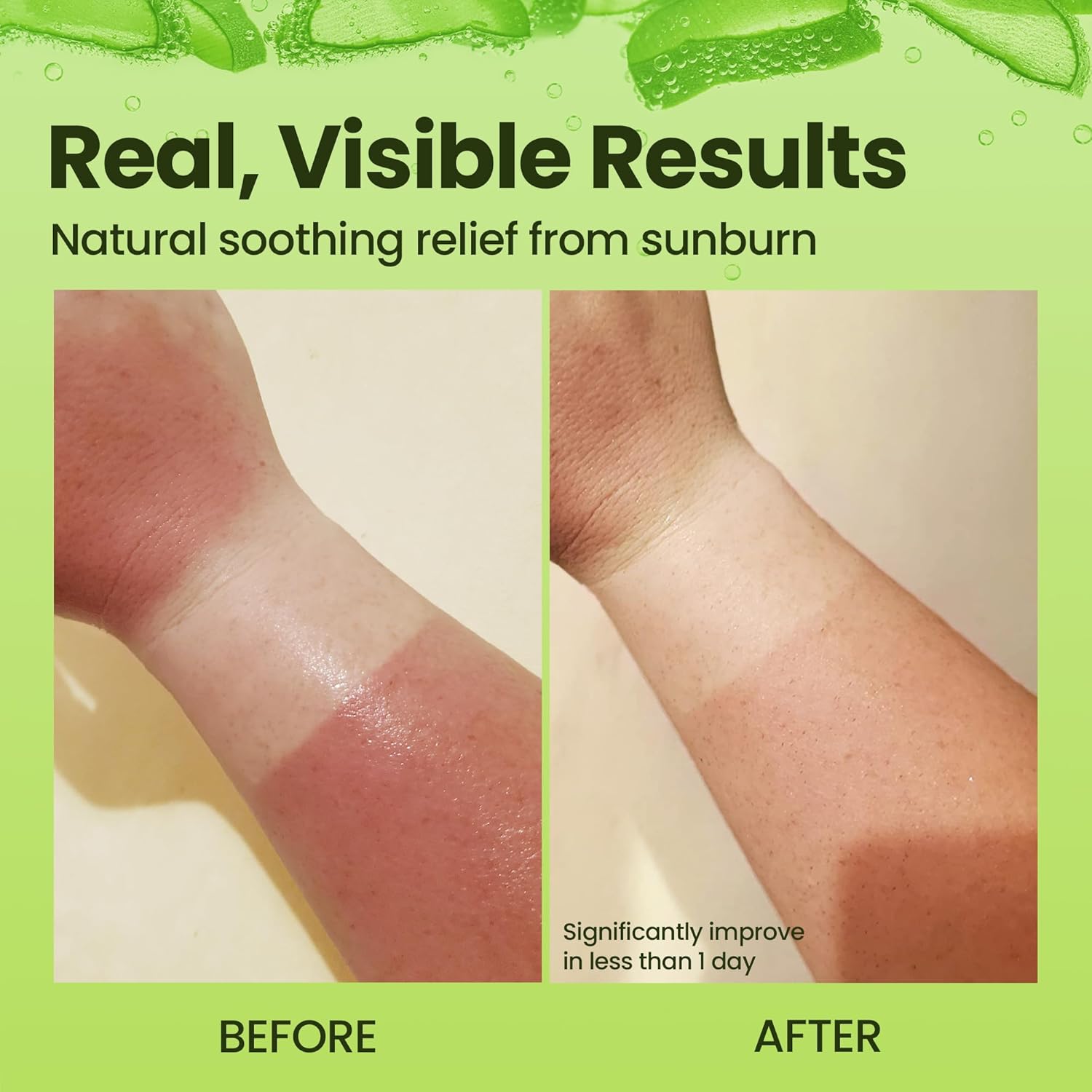 Soothing Aloe Vera Gel Made in the USA with Natural Ingredients (8 Fl Oz)