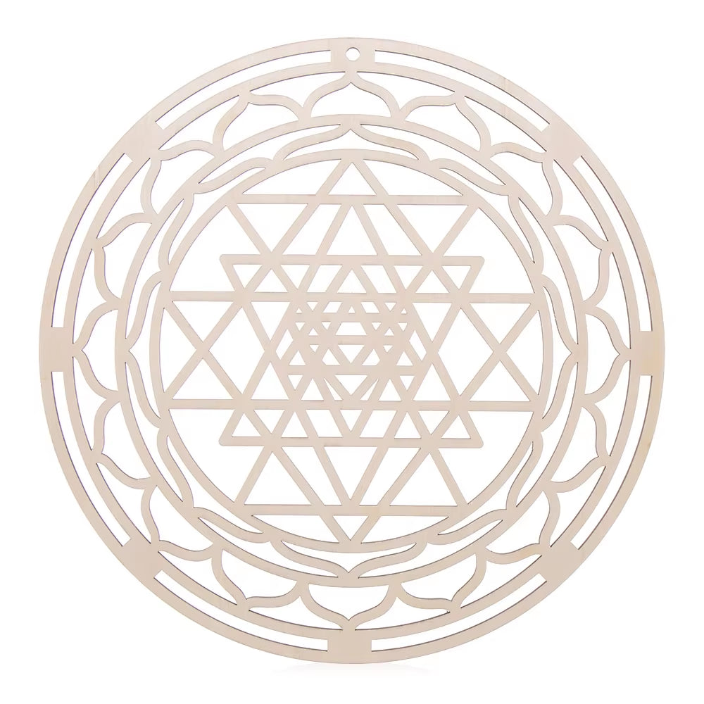 Spiritual Wellness Wooden “Flower of Life” Coasters / Wall Art