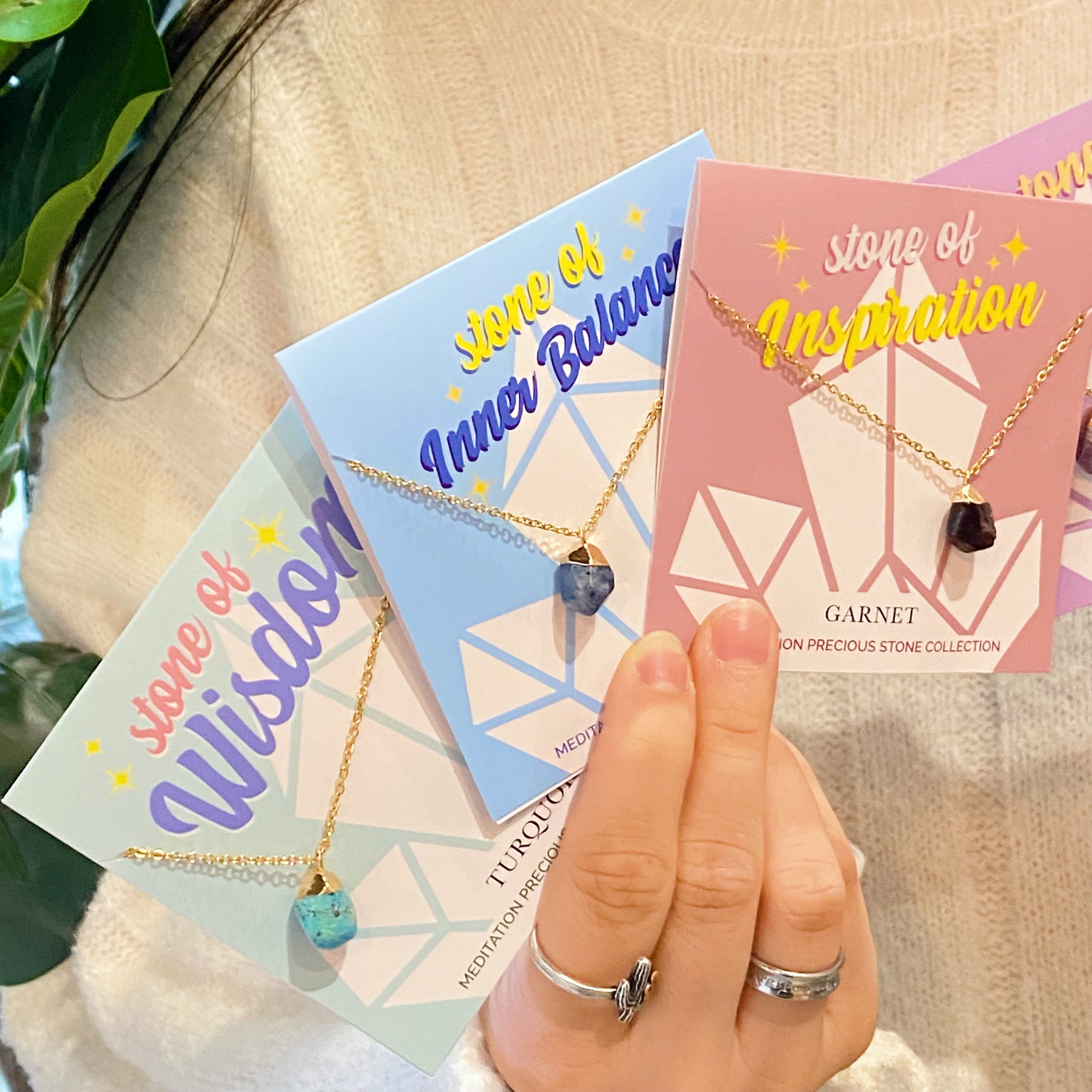 Spiritual Wellness — Meditation Semi-Precious Stone Pendant