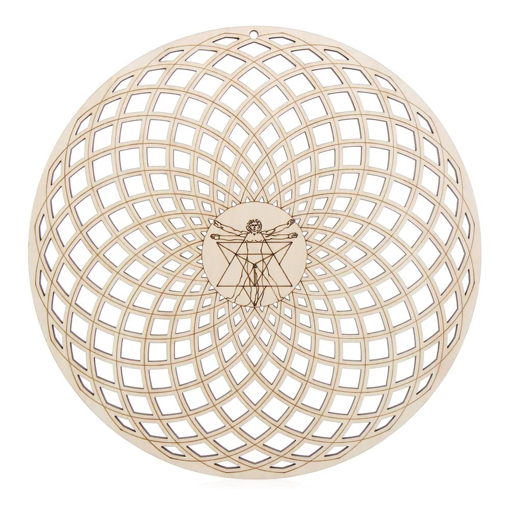 Spiritual Wellness Wooden “Flower of Life” Coasters / Wall Art