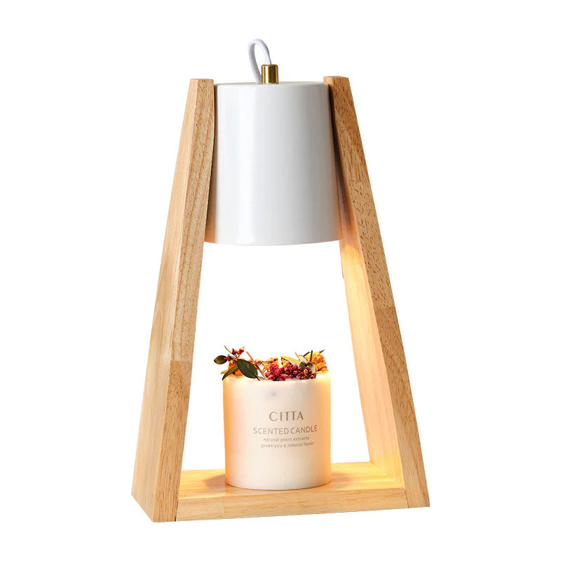 Spiritual Wellness Oriental Timber Wax Glow Adjustable Bedside Lamp