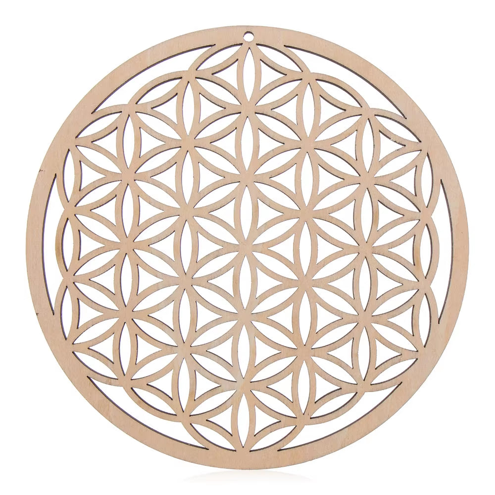 Spiritual Wellness Wooden “Flower of Life” Coasters / Wall Art