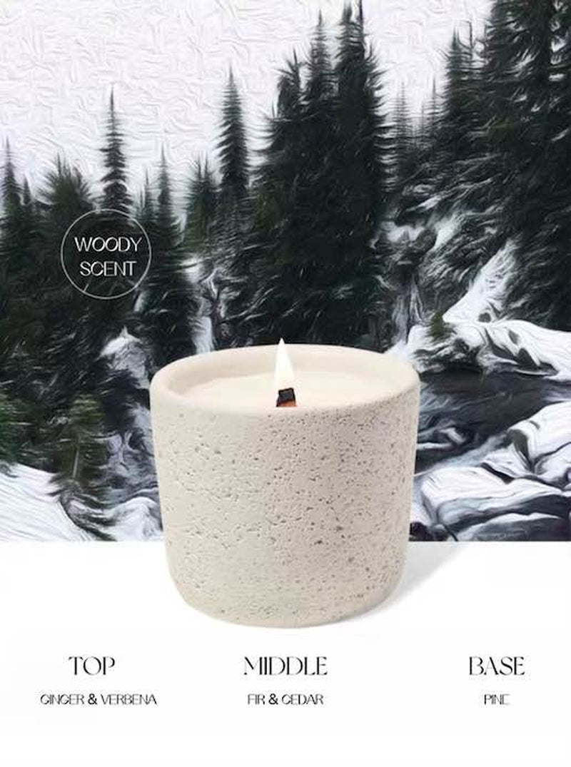 Spiritual Wellness Wood-Wick Soy Candle — Fir Forest