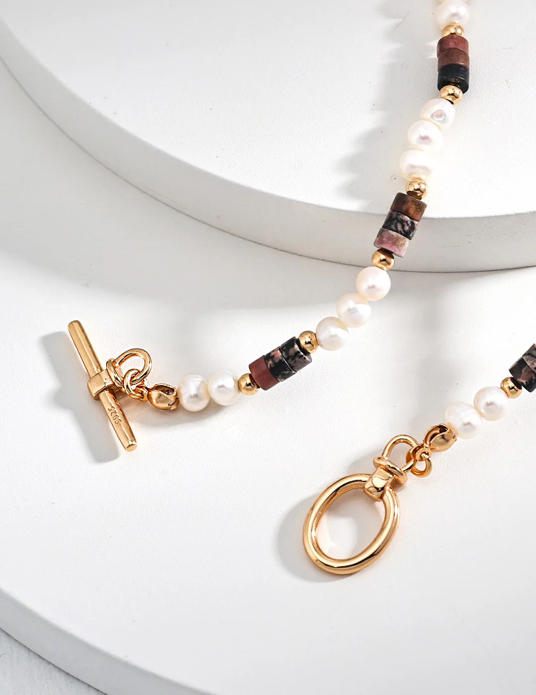 Spiritual Wellness — Tiger Eye Stone Pearl Necklace