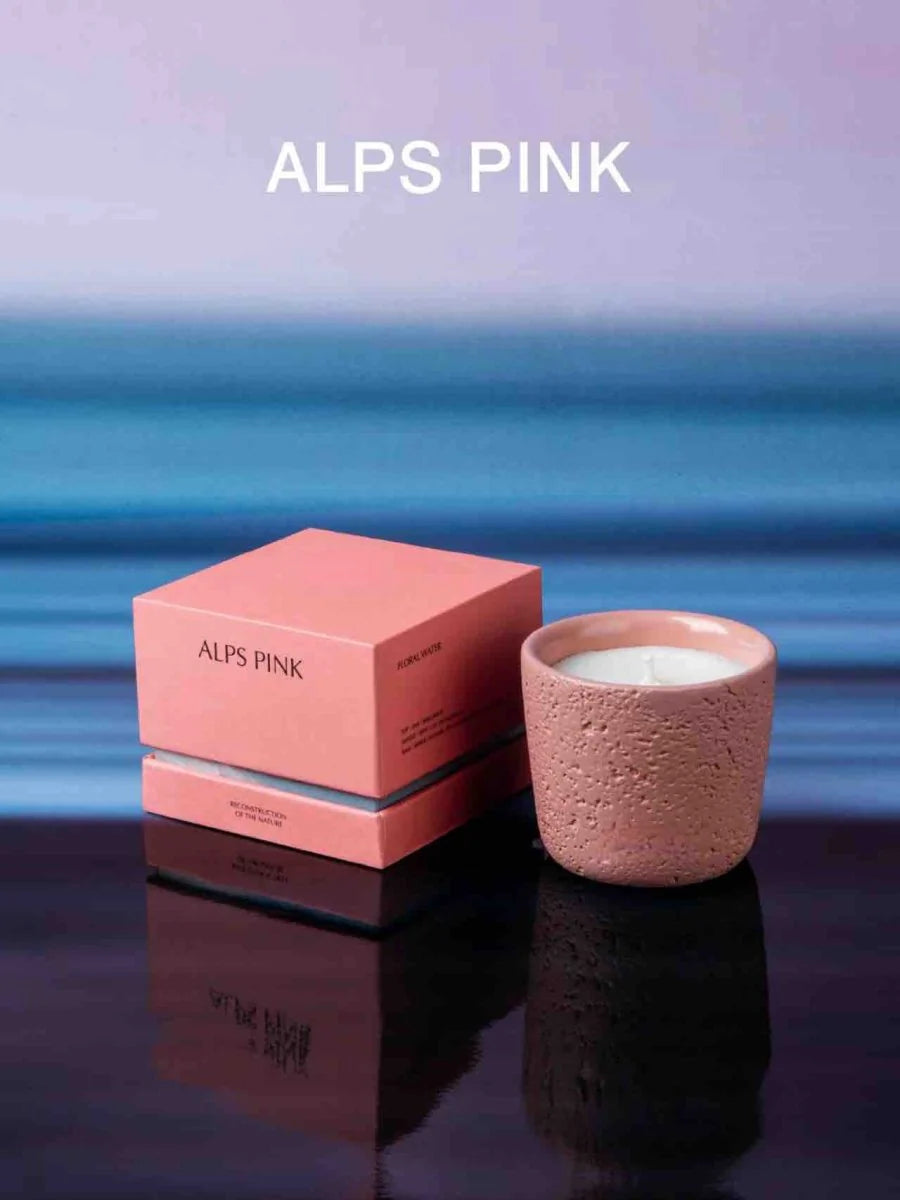 Spiritual Wellness Wood-Wick Soy Candle — Alps Pink