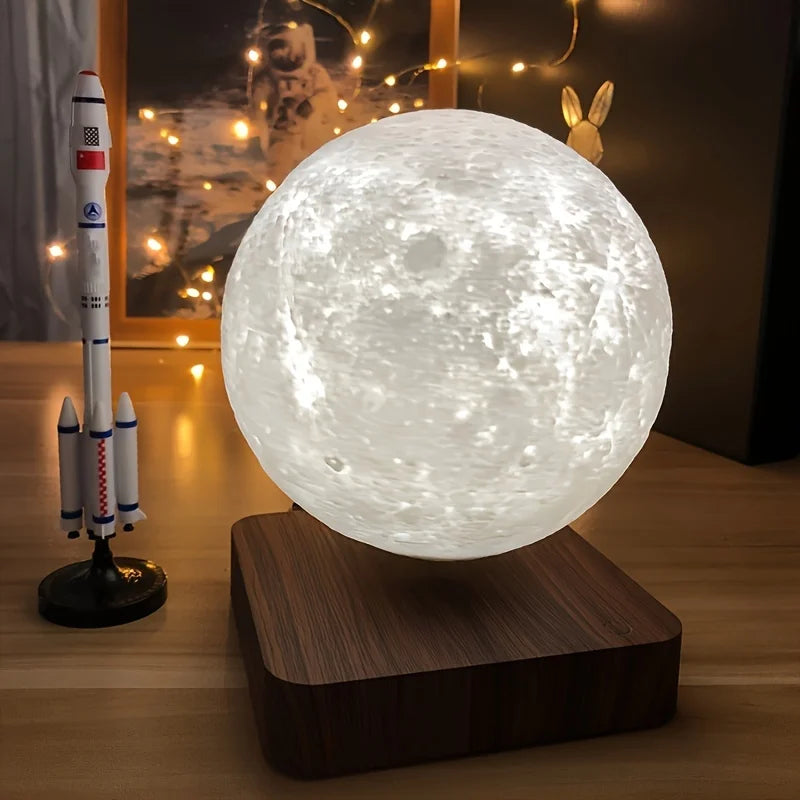 Spiritual Wellness Levitating Moon Magnetic Night Light