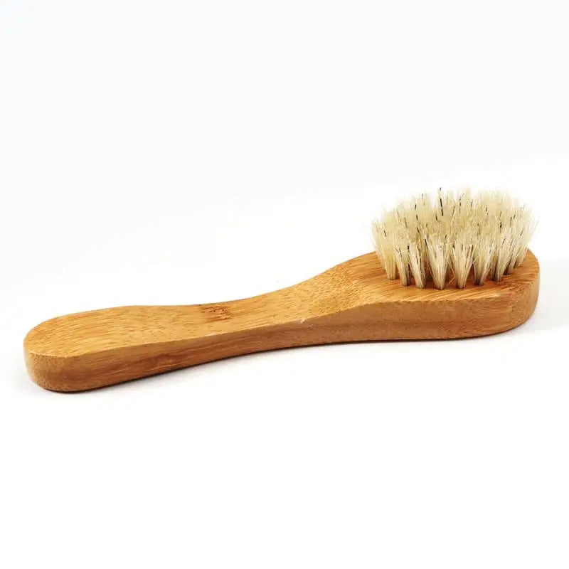 Natural Wood Facial Exfoliating Brush for Deep Cleansing & Massage