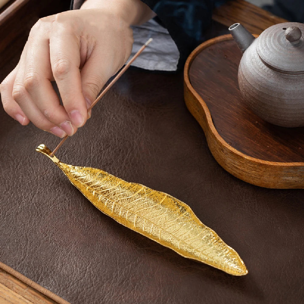 Spiritual Wellness Leaf Incense Burner