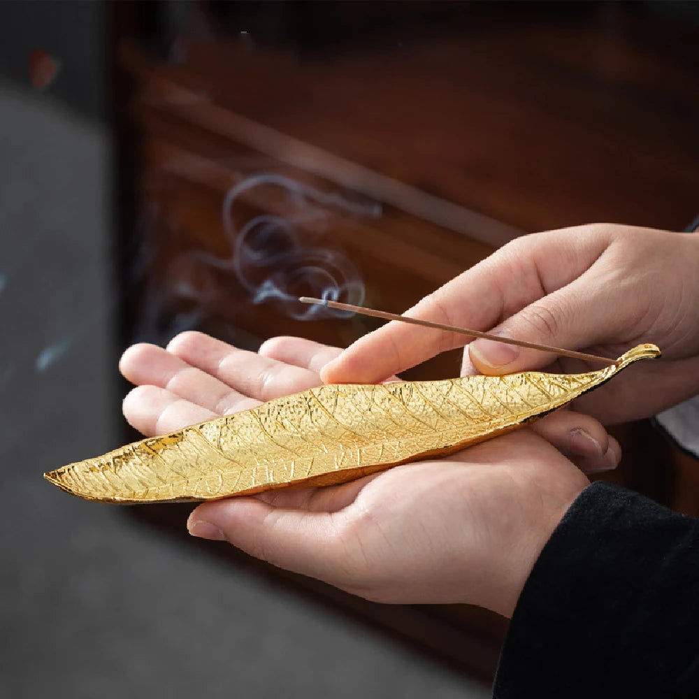 Spiritual Wellness Leaf Incense Burner