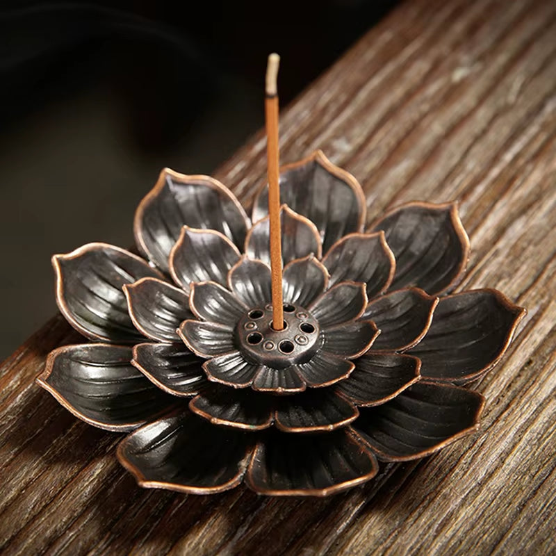 Spiritual Wellness Lotus Incense Stick Plate