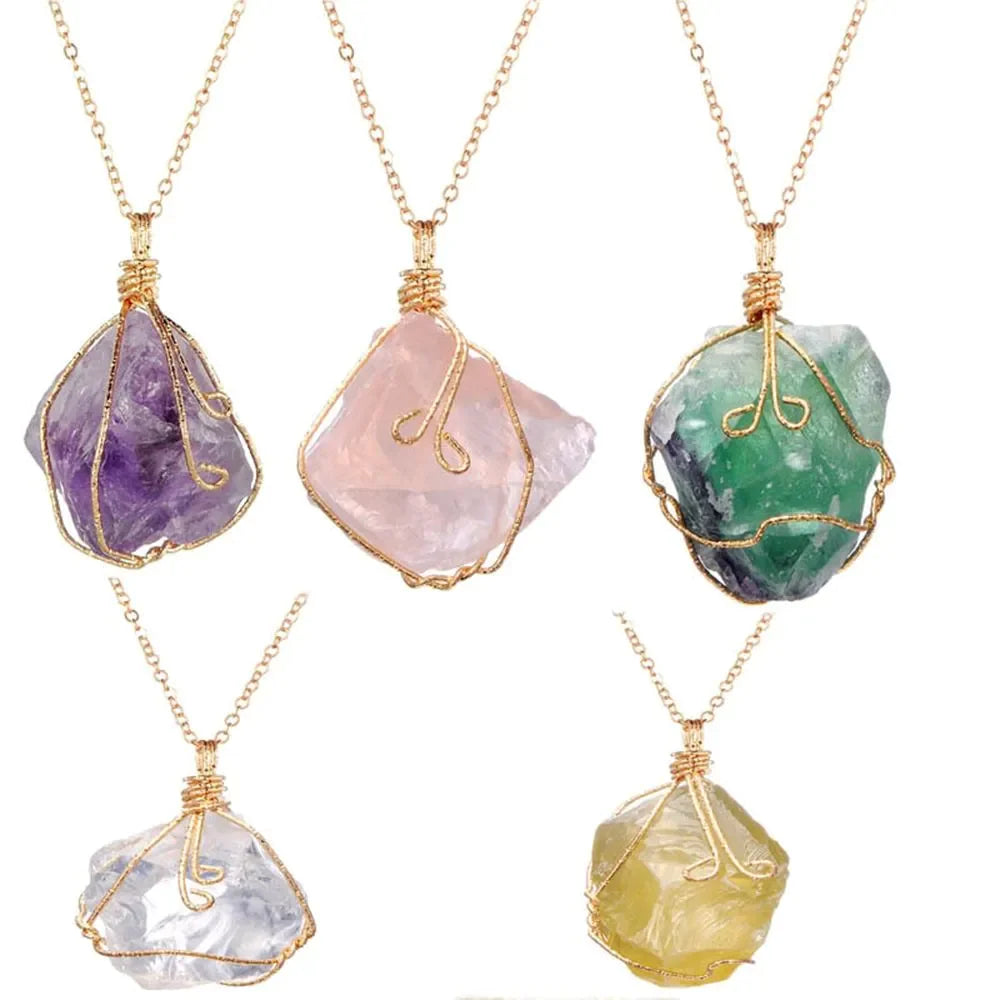 Spiritual Wellness — Chakra Stone Pendant Necklace