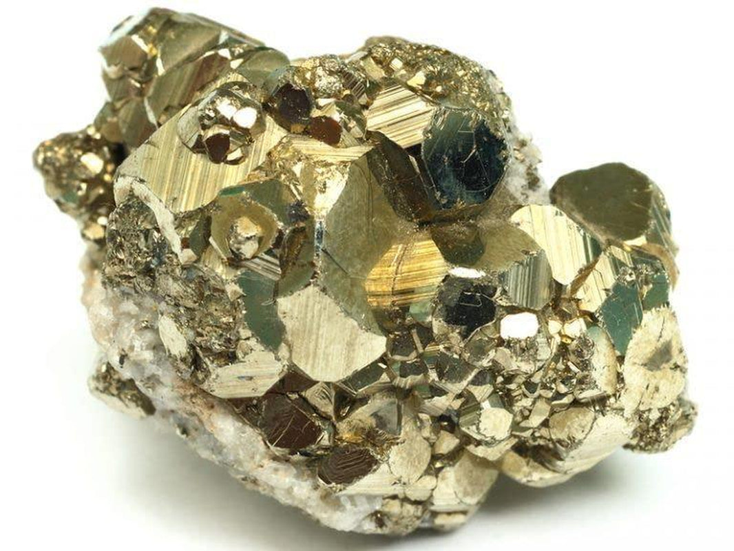 Spiritual Wellness — Black Lava Rock & Pyrite Bracelet, Set of 2