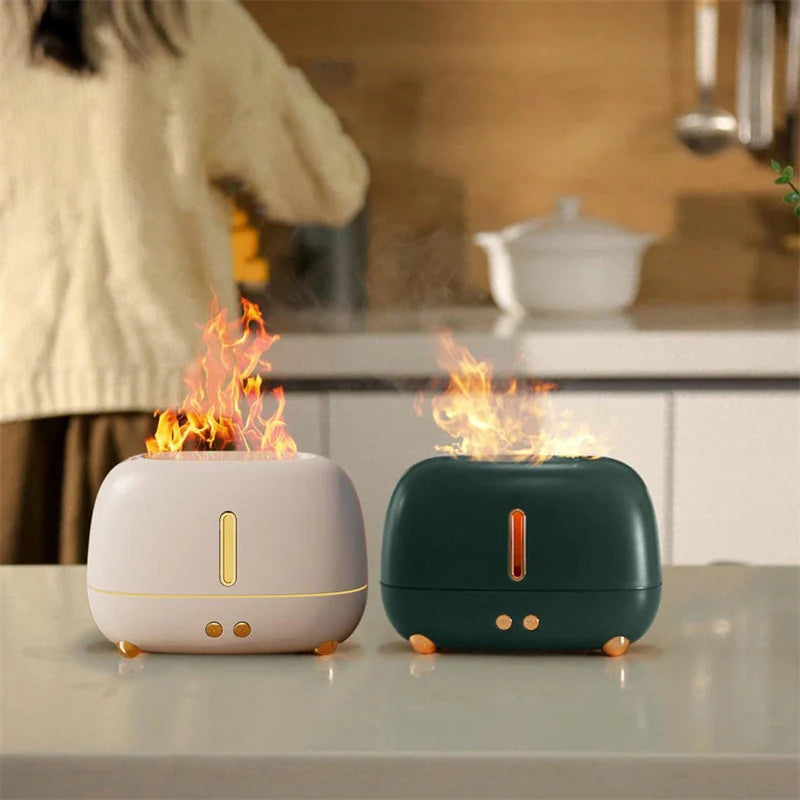 Spiritual Wellness Flame Fire Mist Effect Humidifier