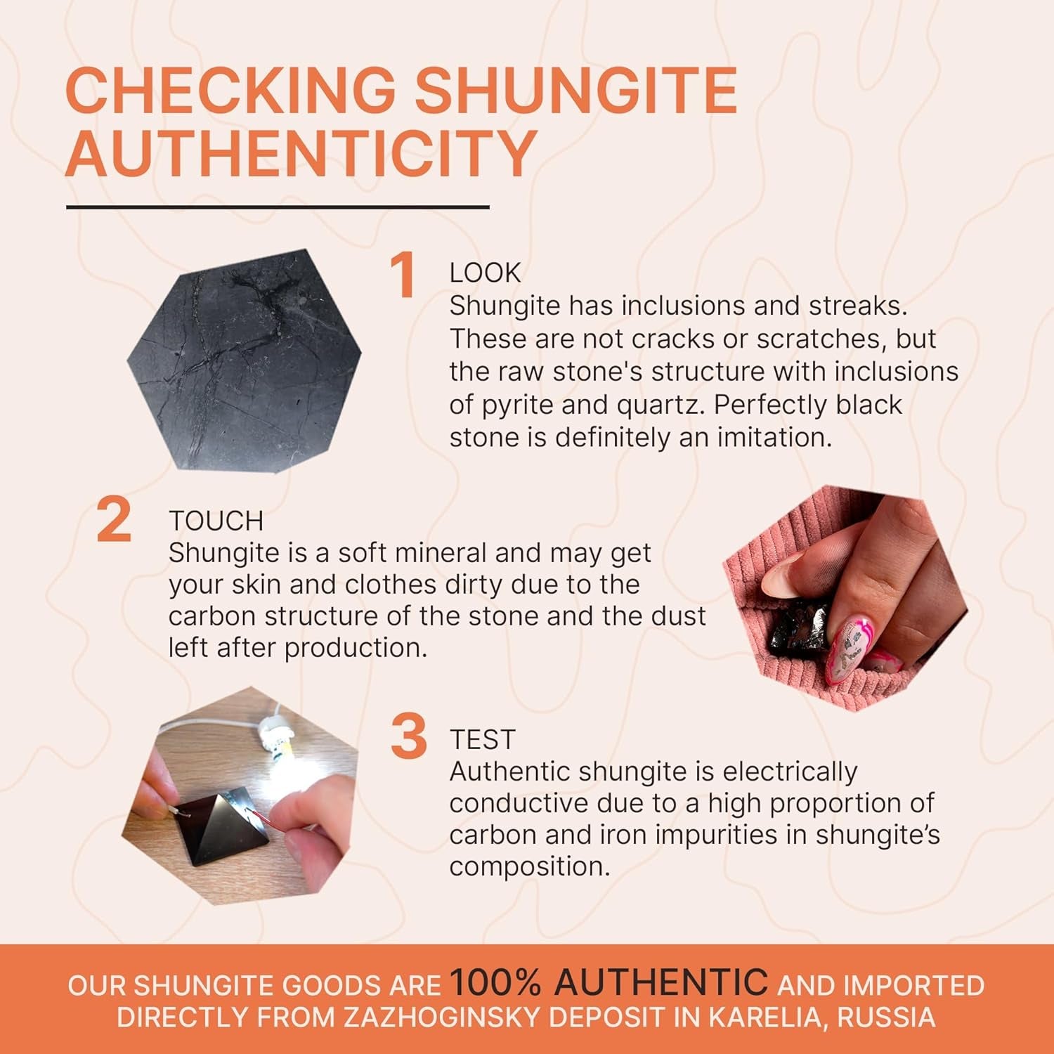 Shungite Pyramid Negative Energy Blocker