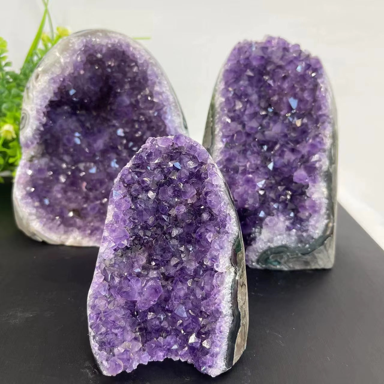 Spiritual Wellness Amethyst Cluster Geode
