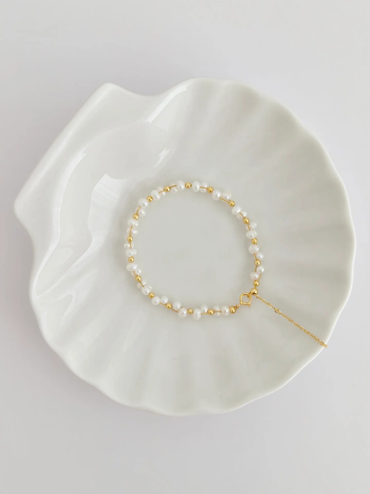 Spiritual Wellness — Baby’s Breath Pearl Bracelet