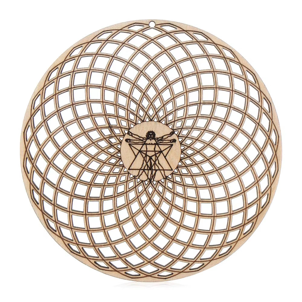 Spiritual Wellness Wooden “Flower of Life” Coasters / Wall Art