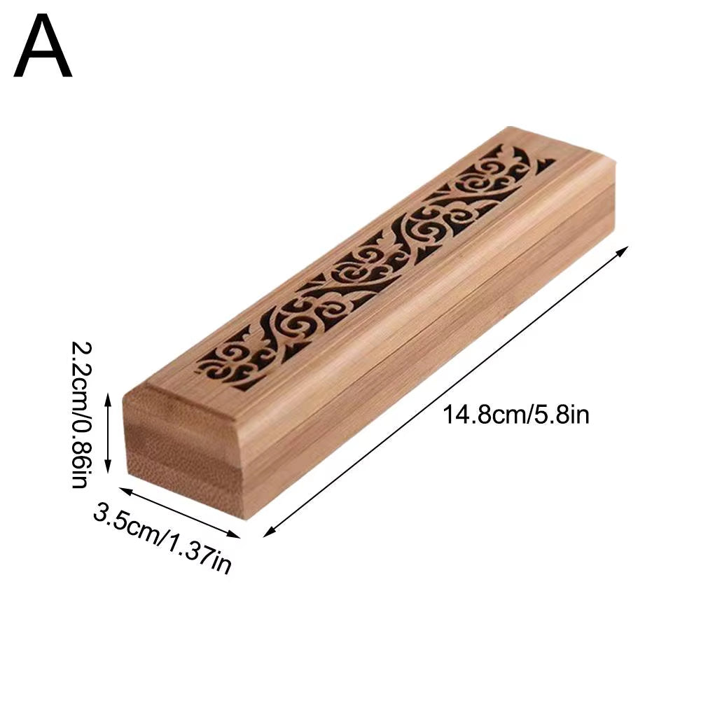 Spiritual Wellness — Natural Bamboo Board Incense Holder (Anti-Ash)
