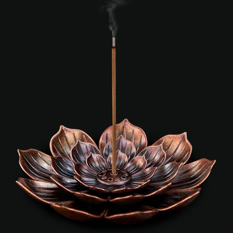Spiritual Wellness Lotus Incense Stick Plate