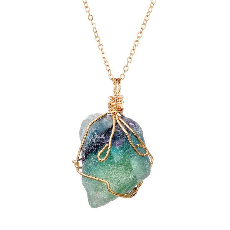 Spiritual Wellness — Chakra Stone Pendant Necklace