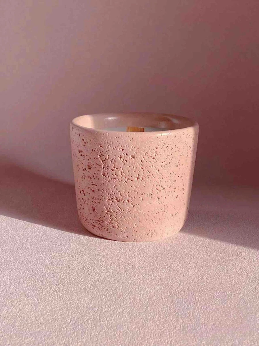 Spiritual Wellness Wood-Wick Soy Candle — Alps Pink